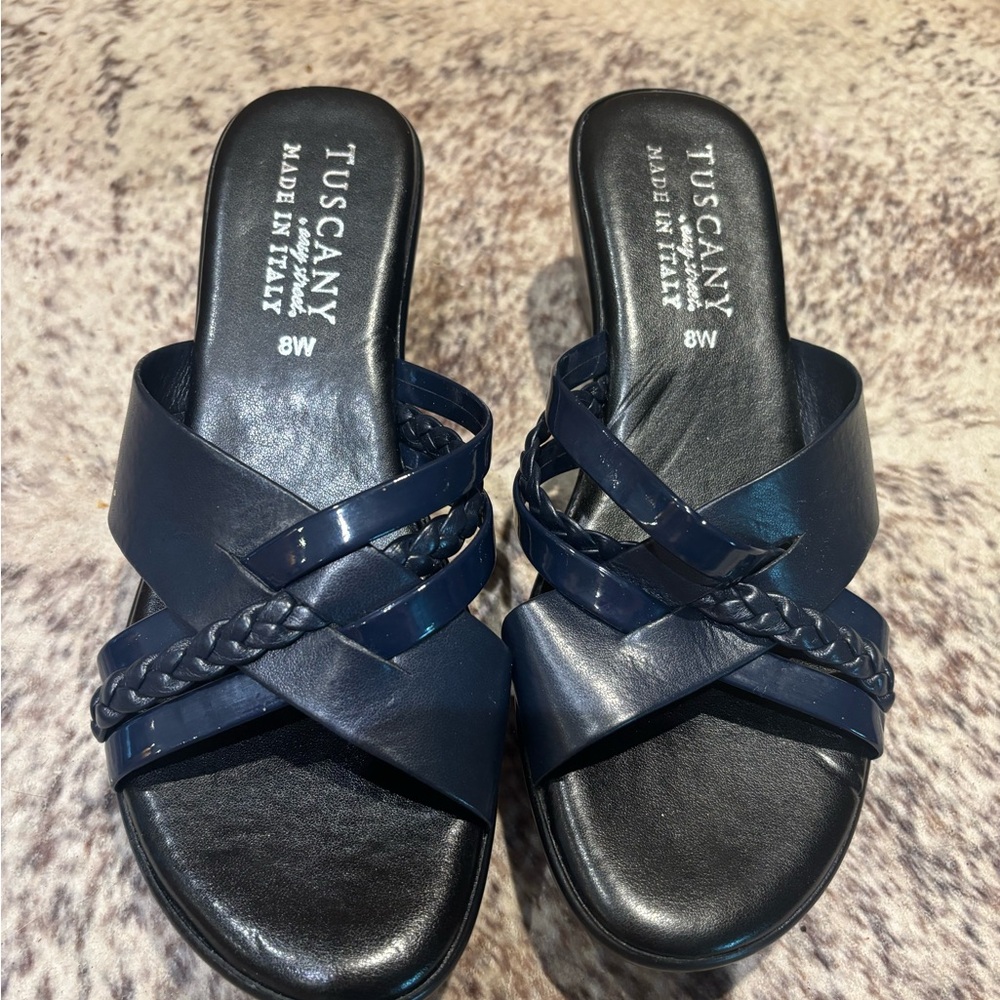 Easy Street Navy Blue Sandals